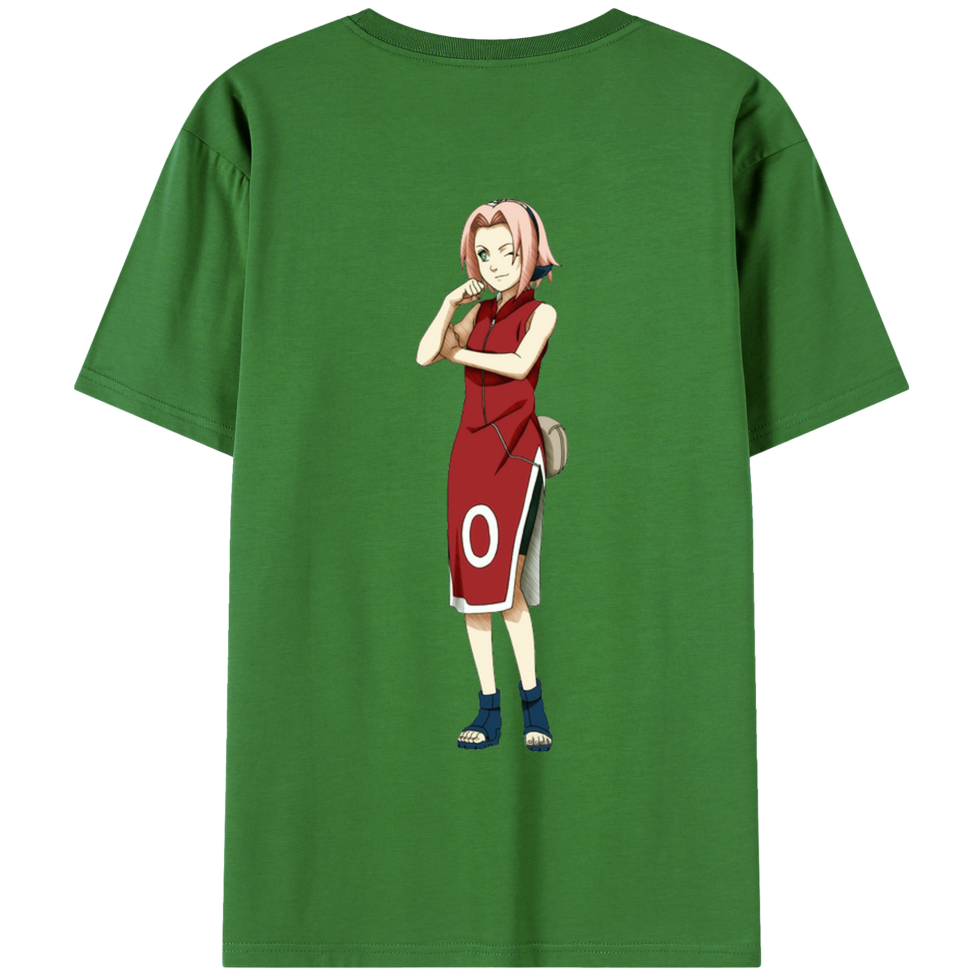 （画像用） NARUTO -ナルト- 春野サクラ Haruno Sakura レディース半袖Tシャツ(バックプリント)